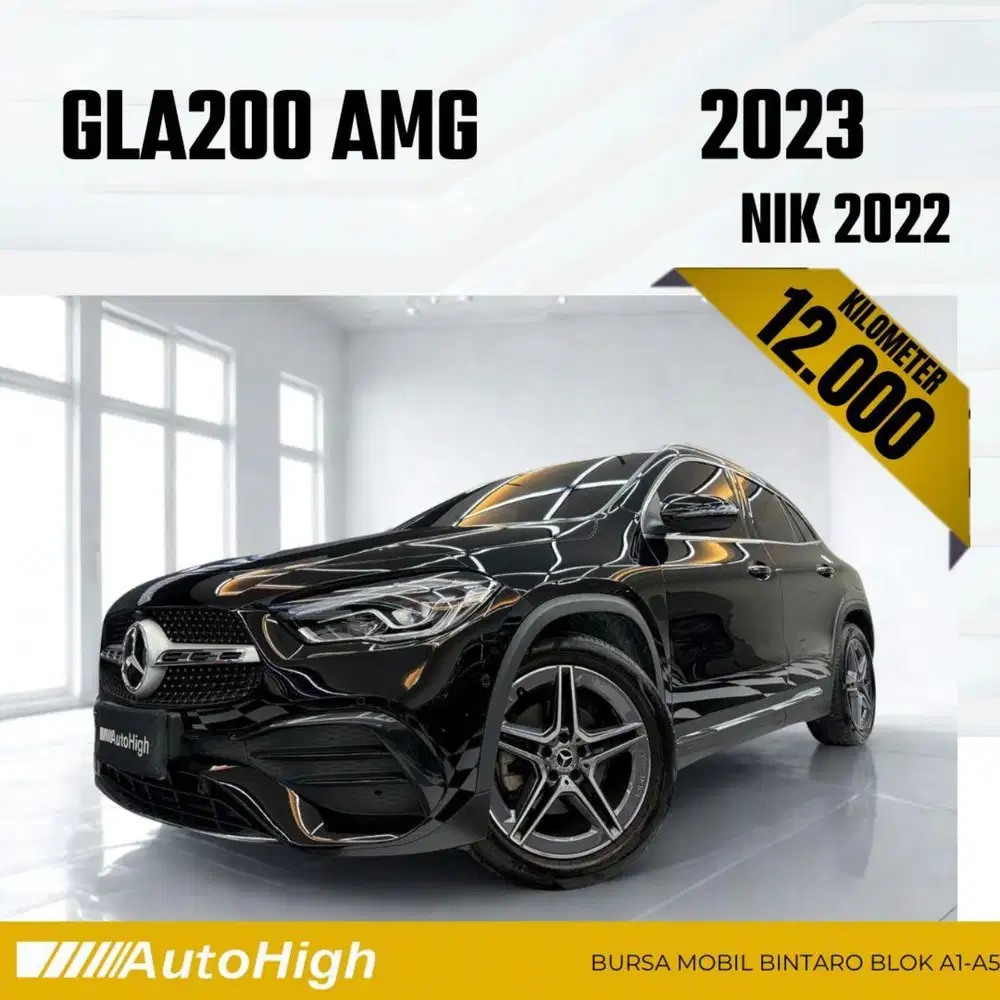 DP10% [Km12.000] GLA200 AMG 2022 Black / GLA 200 Reg 2023 #AUTOHIGH