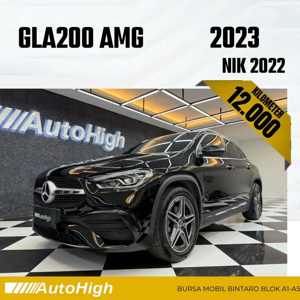 DP10% [Km12.000] GLA200 AMG 2022 Black / GLA 200 Reg 2021 #AUTOHIGH