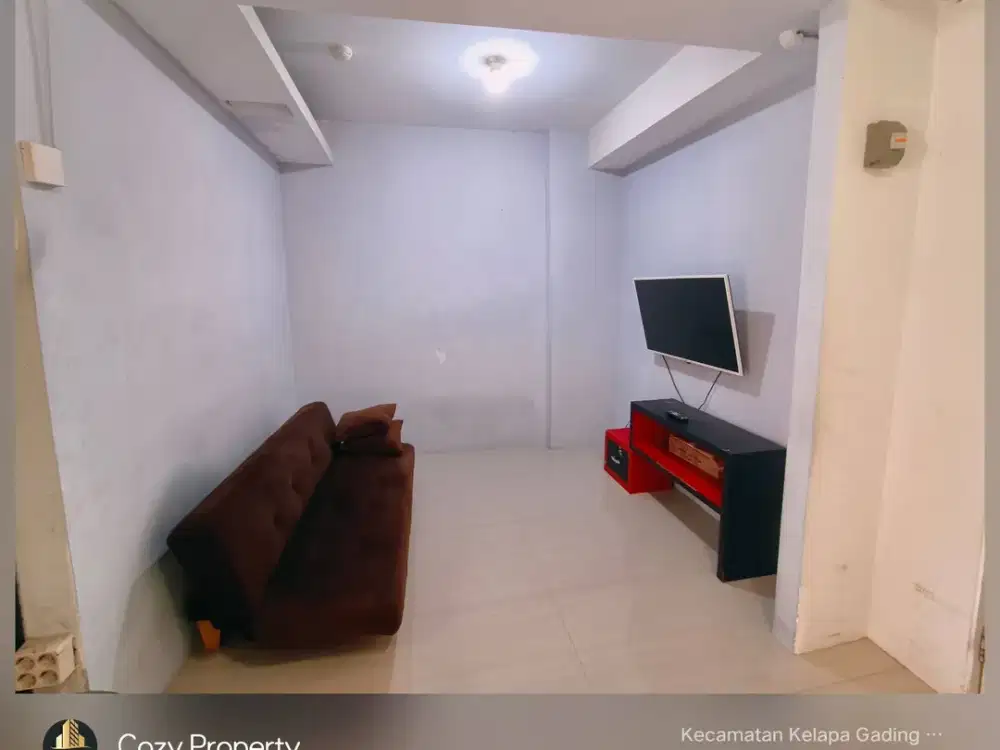 DISEWAKAN MURAH APARTEMEN 1 KMR GADING NIAS FURNISH LT TINGGI