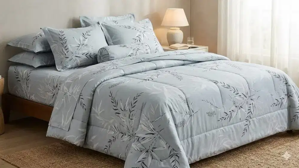 sprei sutra tencel organik 100% size 180x200 tinggi 40