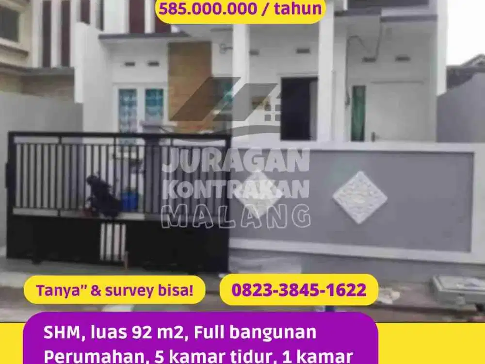 JUAL RUMAH KOS STRATEGIS BELAKANG KAMPUS UMM MALANG