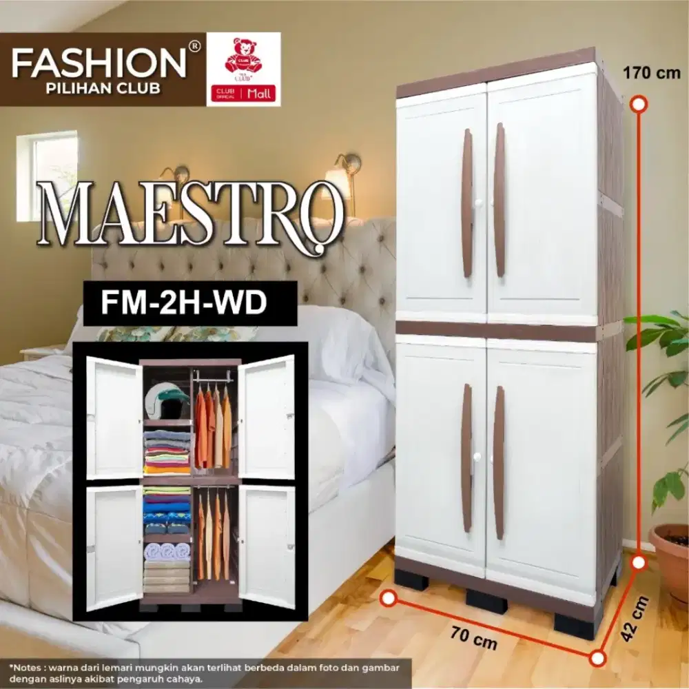 Lemari Pakaian Plastik Club Terbaru