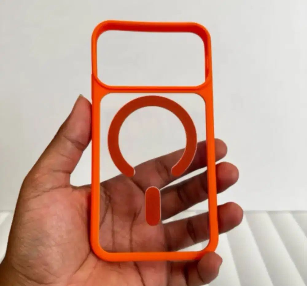 casing case custom iphone 11/xr ganti housing 17 pro cosmic orange