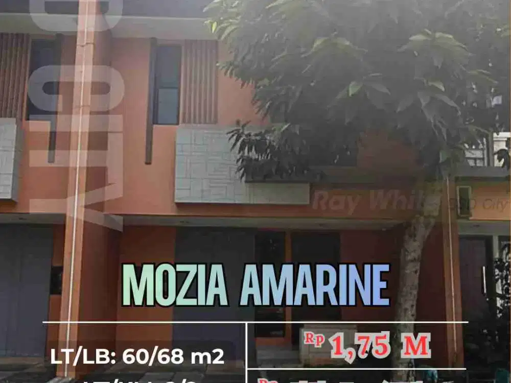 Rumah 2 Lantai di Mozia Amarine BSD City  Depan Taman