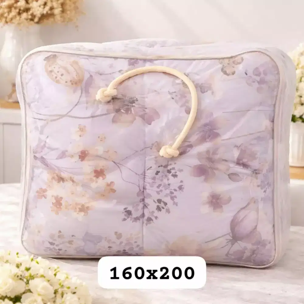 Selimut bedcover motif kosongkan lemari