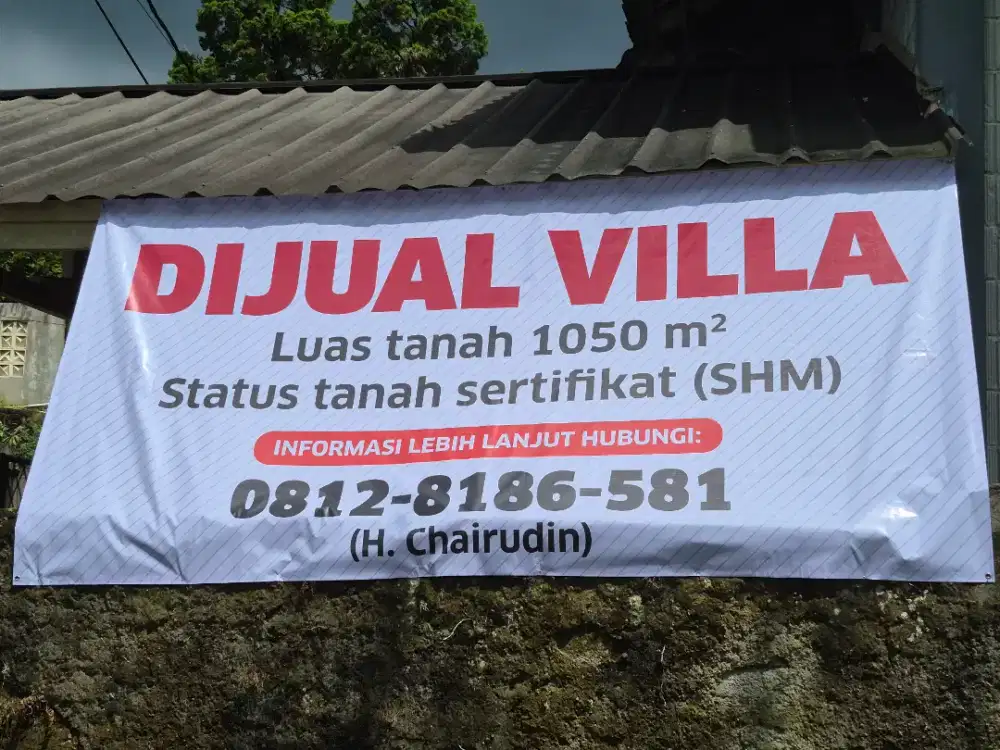 Jual cepat villa