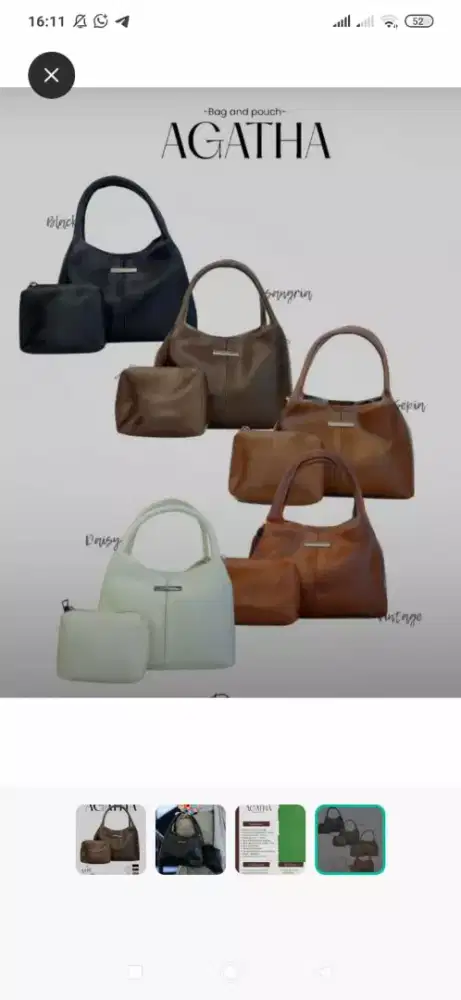 Tas plus Pouch Sangria