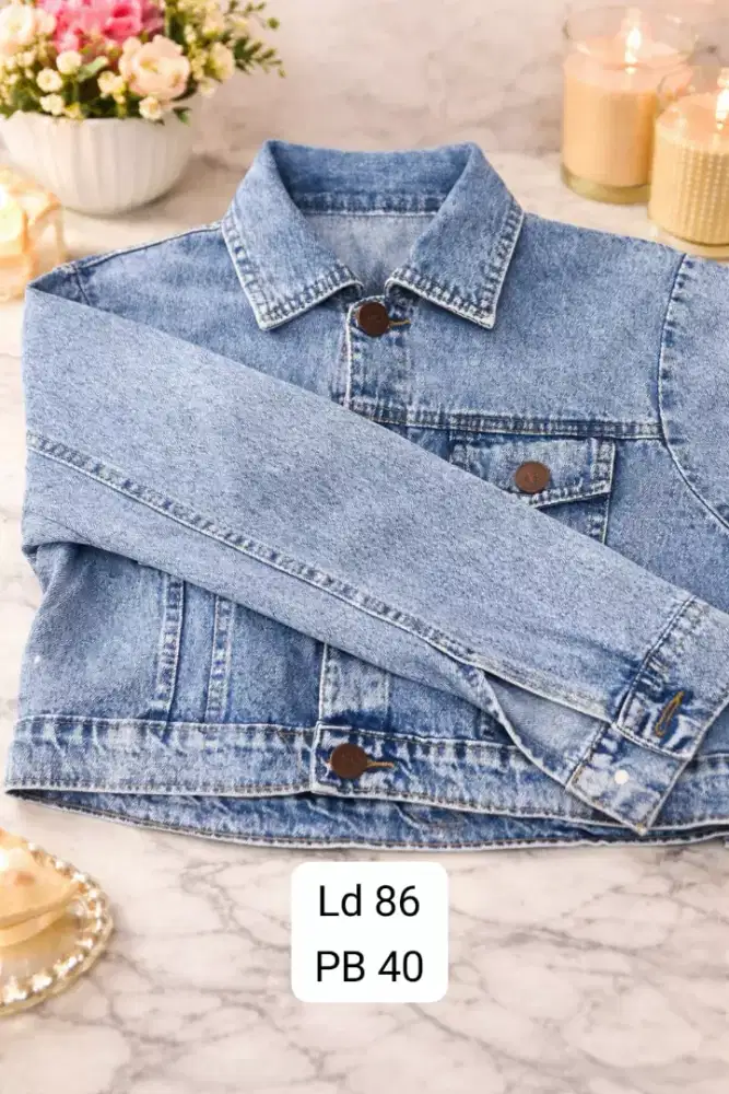 PRELOVED JAKET JEANS CROP