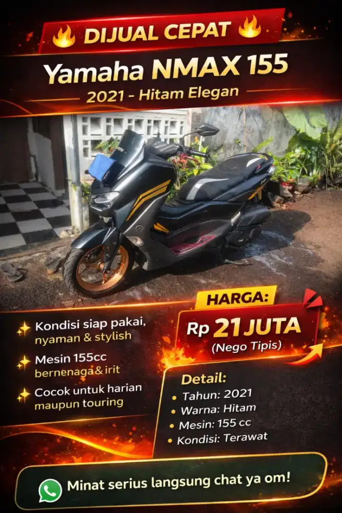Di Jual Yamaha NMAX 2021 tipe (Connected/ABS)