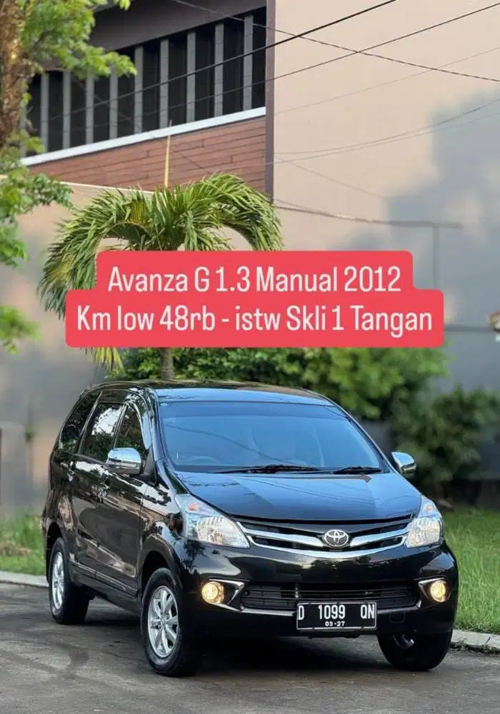 KM low 48rb - Avanza G 1.3 Manual 2012 pk an 2013 istw murah