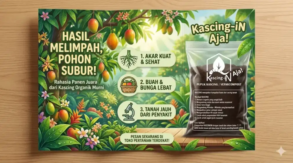 Pupuk vermicompost 3 kg