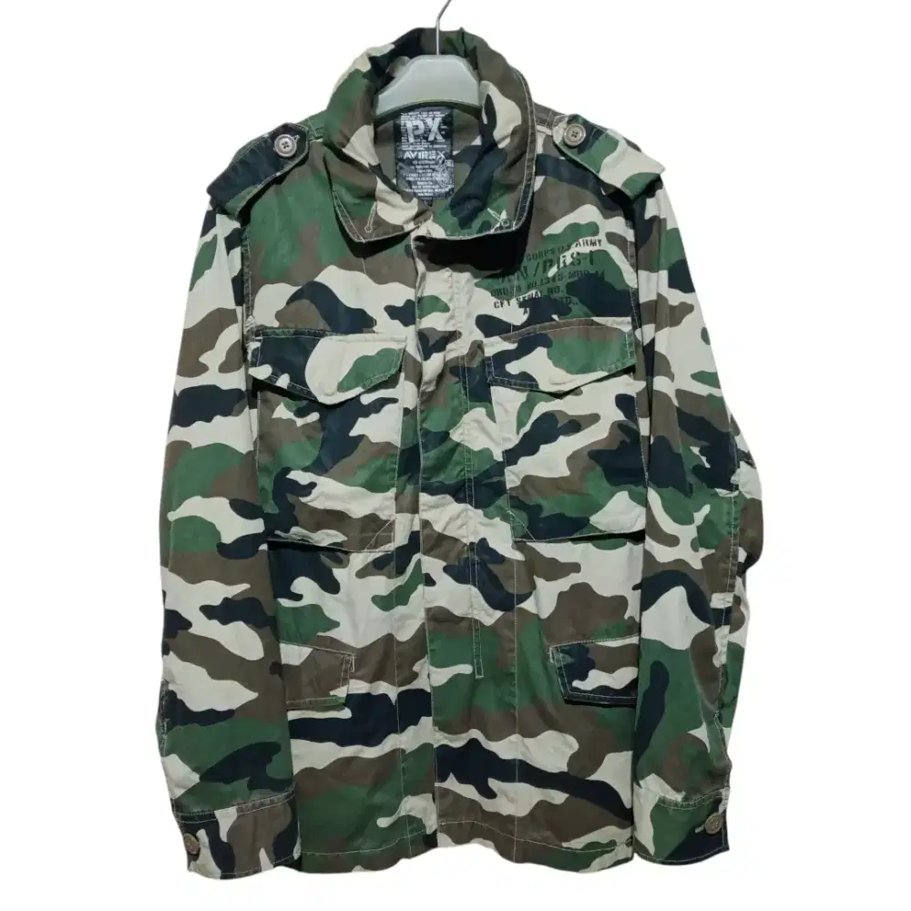 AVIREX Camoflage Field Jacket M65 Canvas Parka Military Style Jacket