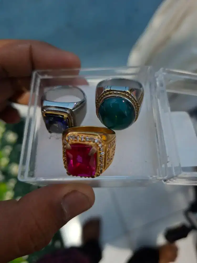 Cincin Akik 3 pcs