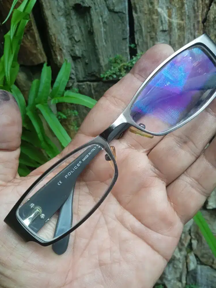Frame kacamata baca merk police Made in Italy orisinil mulus