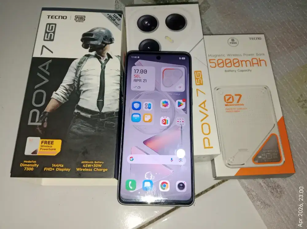 Techno Pova 7 5G ram 8/128 fullset orian mulus garansi panjang