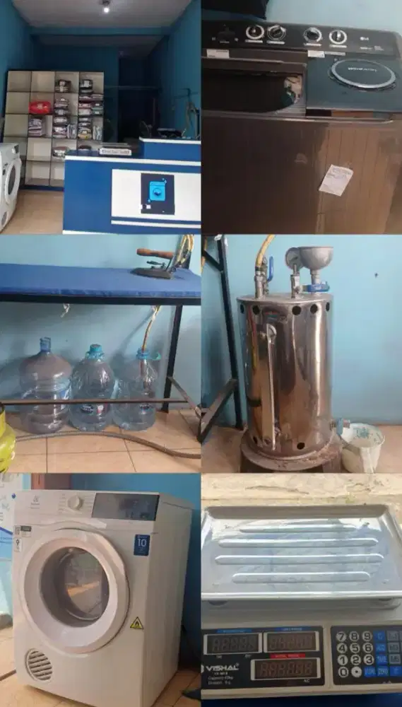DI JUAL 1 SET USAHA LAUNDRY