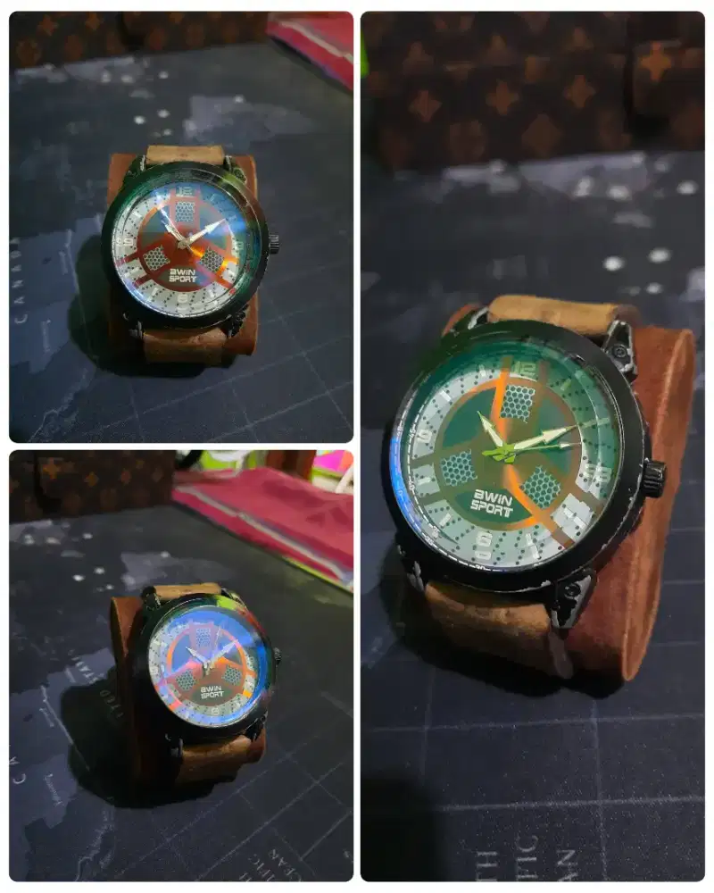 Dijual Jam Tangan Kulit Merk Bwin Sport