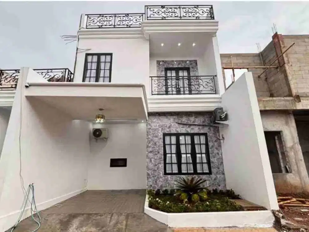 Dijual Rumah 2.5 Lantai Selangkah ke Tol Cibubur dan Cimanggis Depok, Fasilitas Lengkap + Rooftop