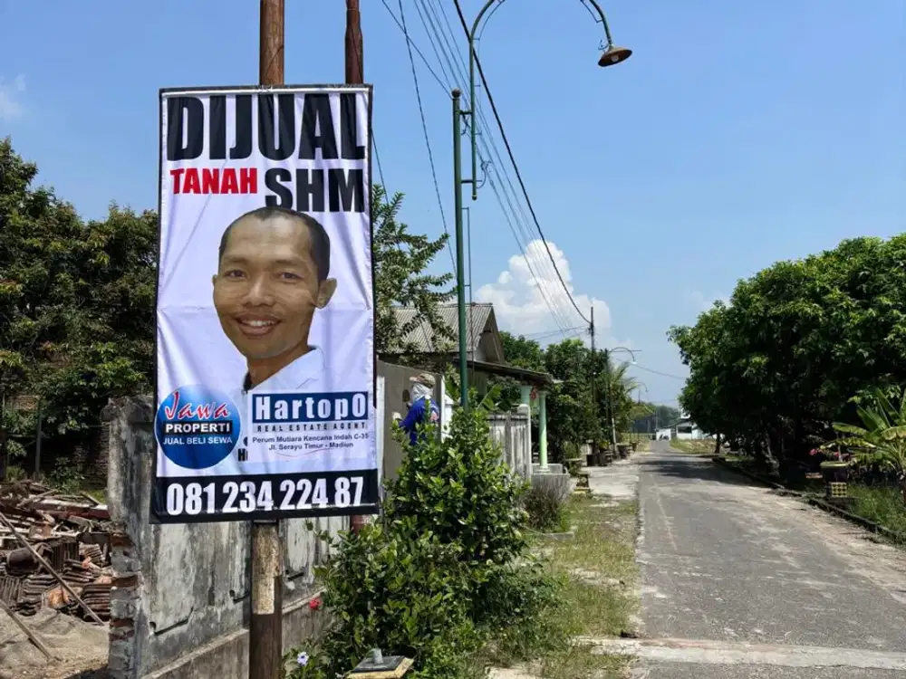 Dijual Tanah Murah Dekat Pasar Dolopo Madiun