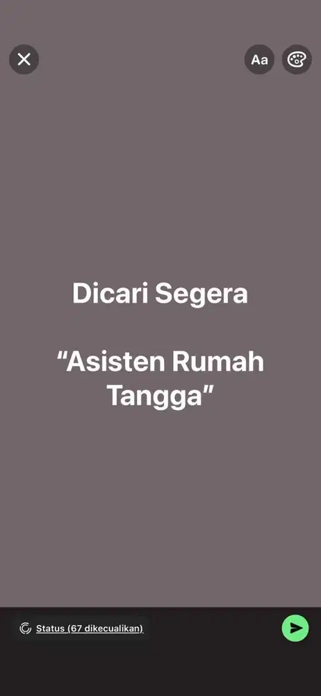 Lowongan Art (Asisten Rumah Tangga)