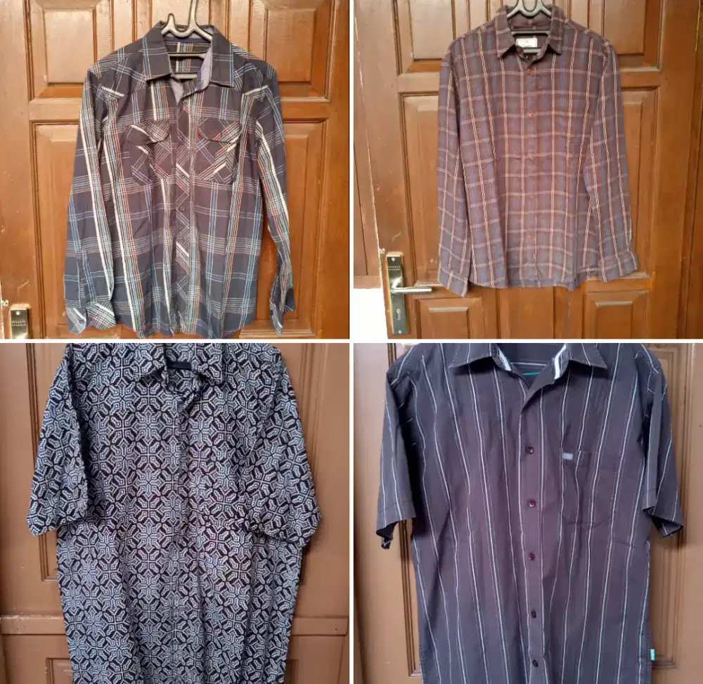 Jual borongan kemeja 4pc