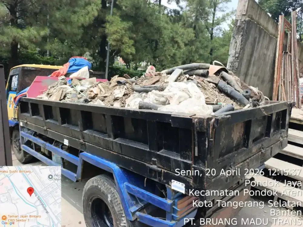 Jasa buang puing dan angkut tanah
