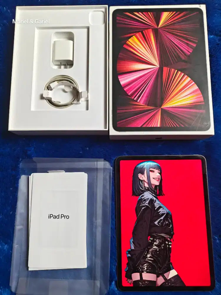 iPad Pro M1 256gb 11 inch Wifi 3rd Gen 3 Fullset Original Apple