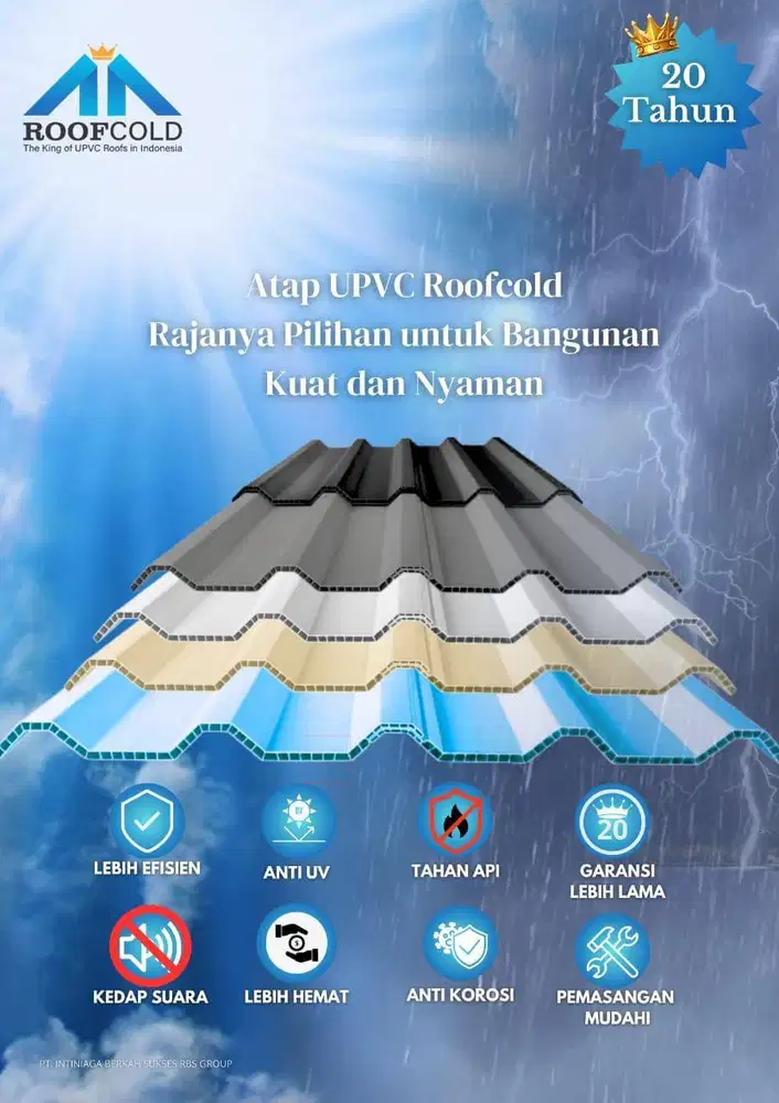 ATAP UPVC DOUBLE LAYER ADLERON ROOFCOLD