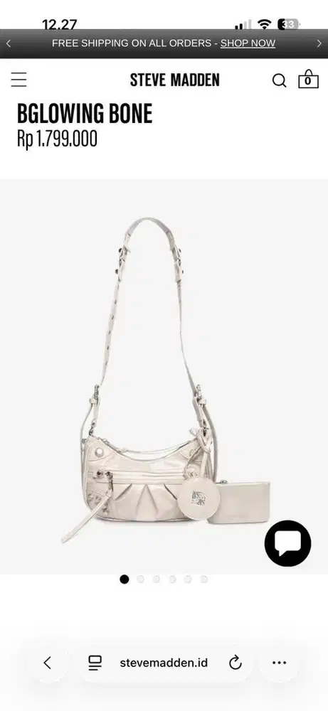 Tas Steve Madden Warna Cream