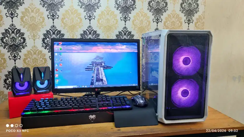 FULLSET CORE I5-4590 (8/120+500GB) GT730 LED 20 INC NORMAL SIAP PAKAI