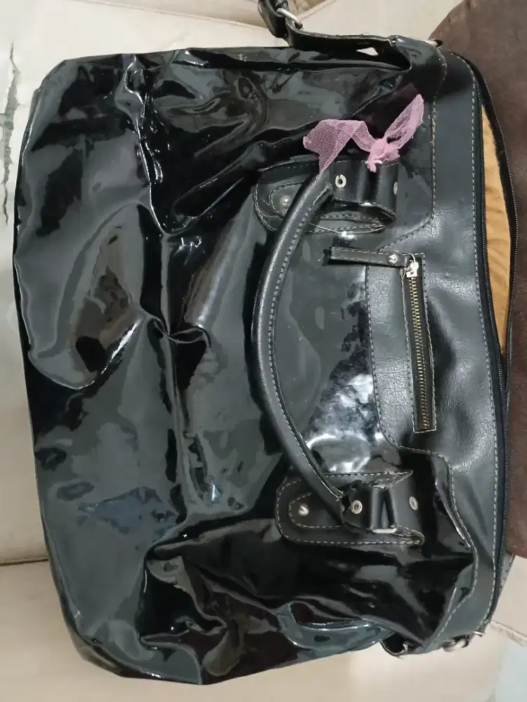 Tas Handbag Kulit Hitam Mirip Branded Murah