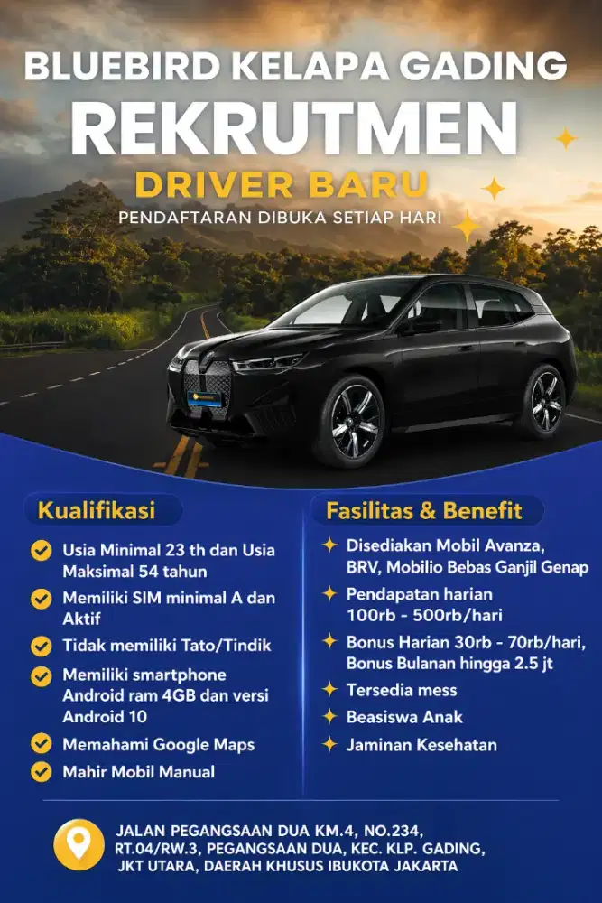 DI BUKA LOWONGAN DRIVER KG