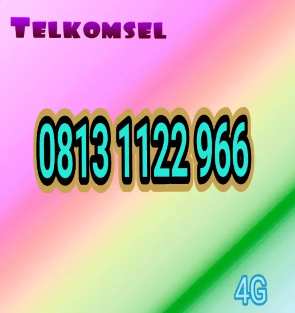 Perdana cantik Telkomsel 11digit rapi