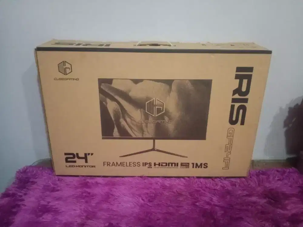 LED 24' IPS FRAMELESS  CUBE GAMING GF24FI RUSAK MSH GARANSI RSM JAKSEL