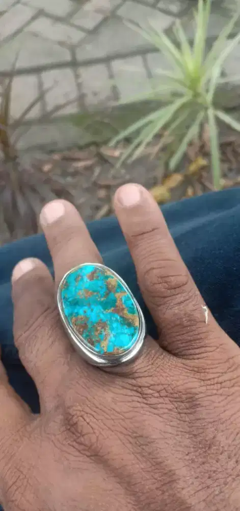 Batu persia jumbo proselen ring monel