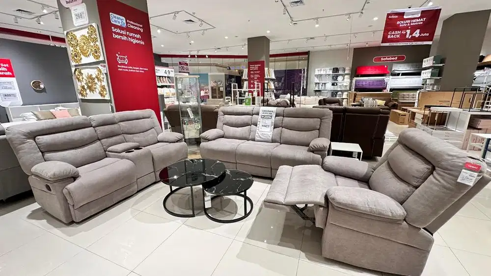Sofa Set Recliner Bisa Dicicil Gratis Kirim Pasang