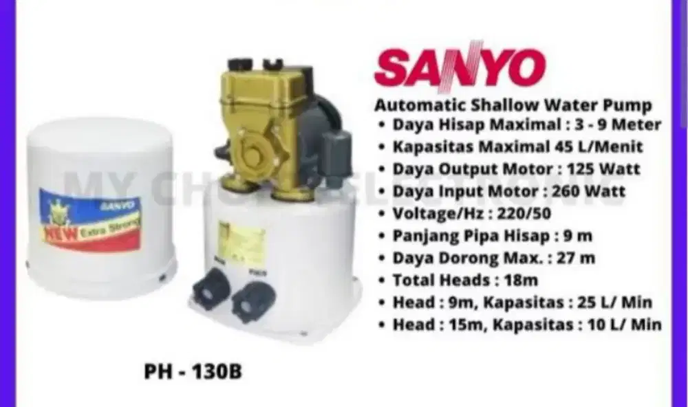 Jual Mesin Pompa Air Sanyo Ph 130B