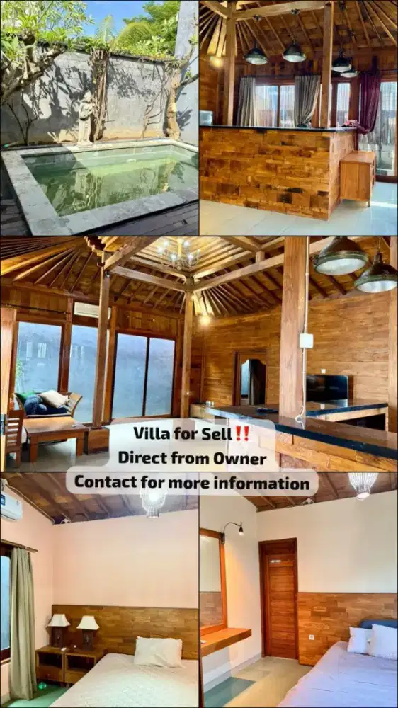 Disewakan villa isi pool di Jl Kedampang Gunung Salak Bali