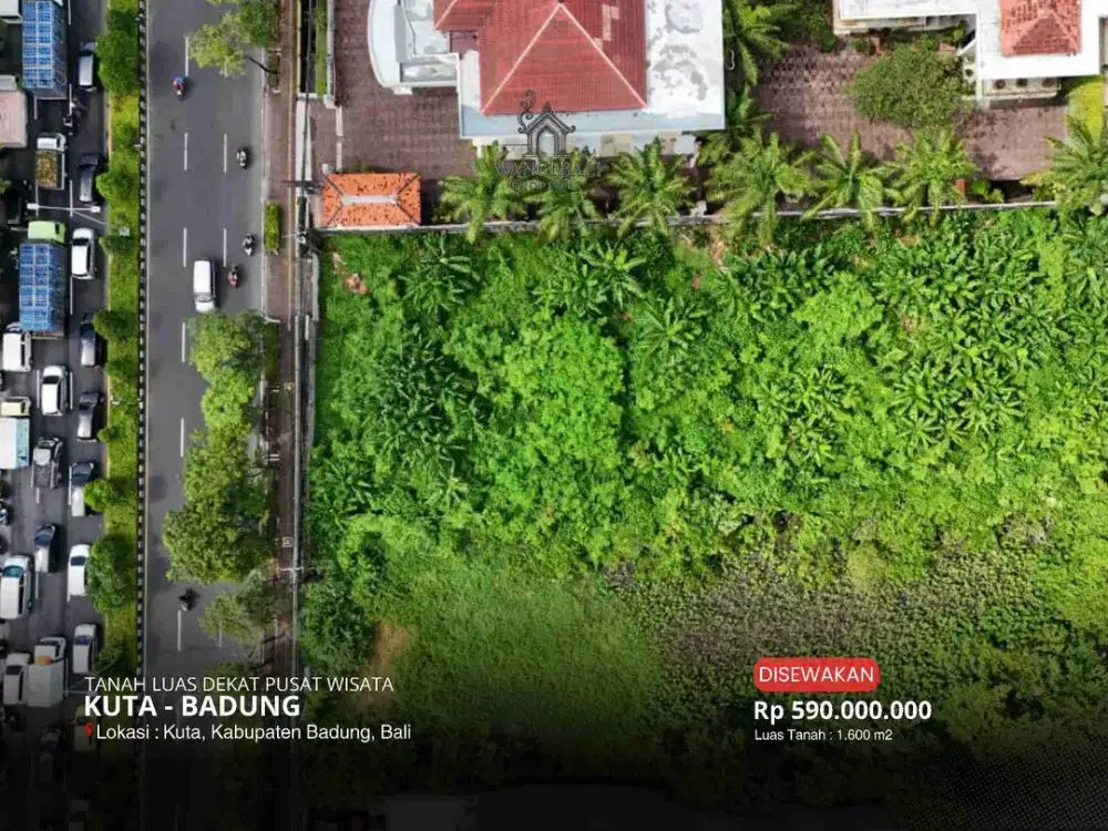 TANAH LUAS DISEWAKAN DI KUTA BADUNG DEKAT PUSAT WISATA