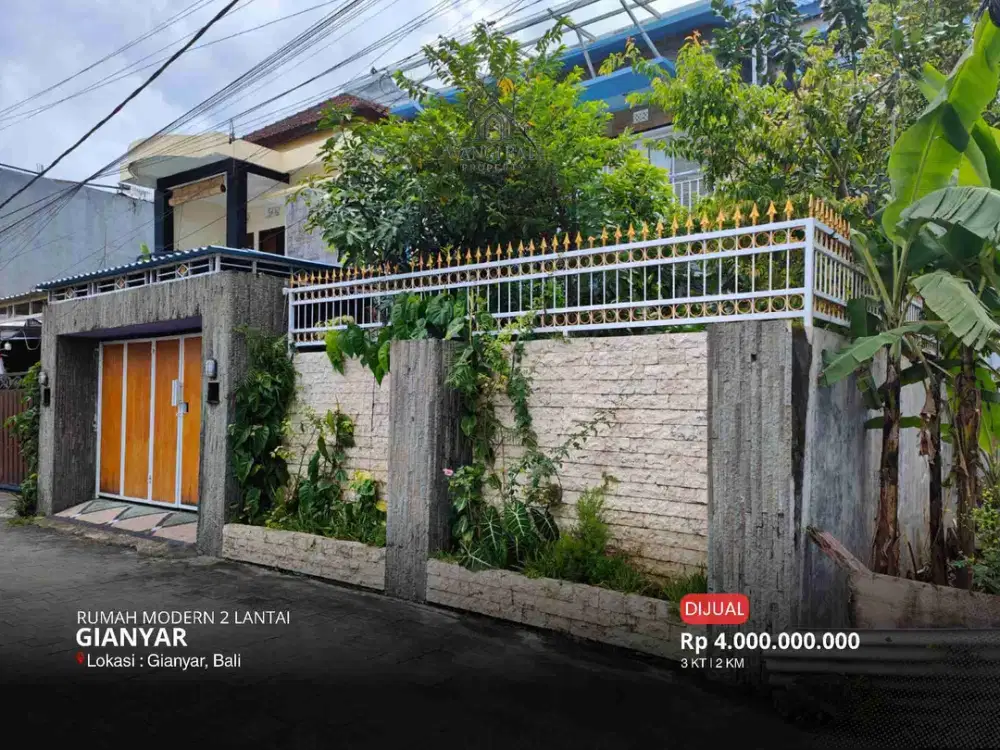 DIJUAL RUMAH MODERN 2 LANTAI DI GIANYAR