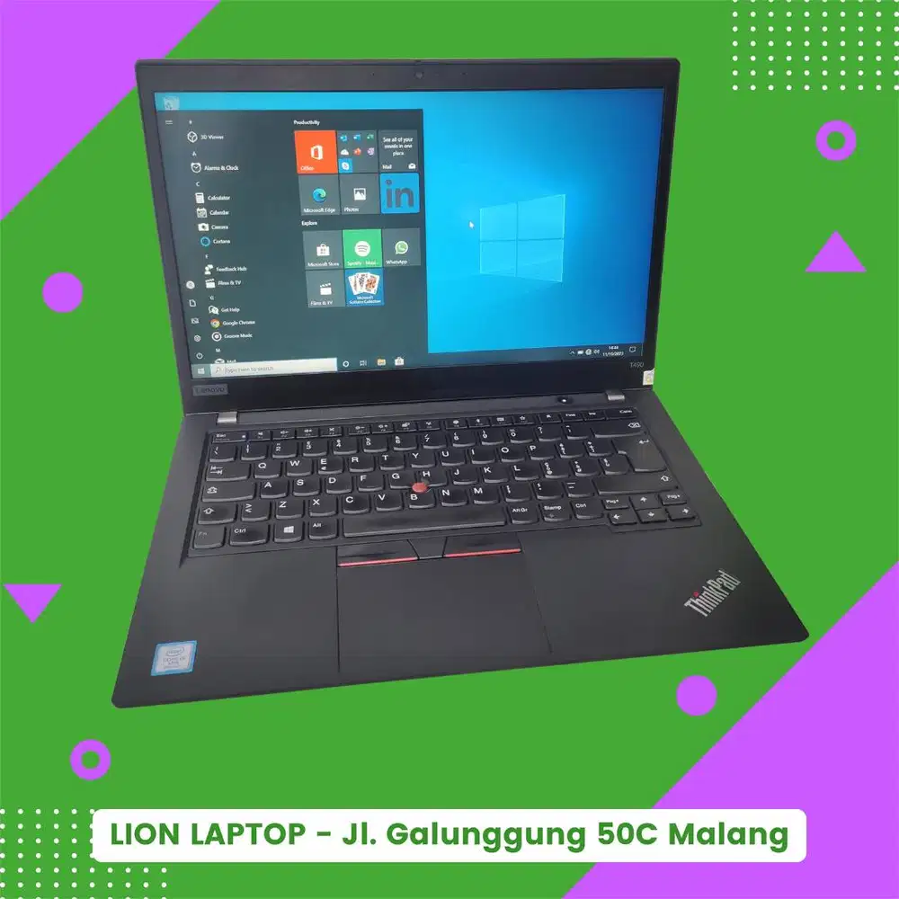 RAM 16GB i5 Gen 8 SSD 256GB Lenovo Thinkpad T490 [22|04]