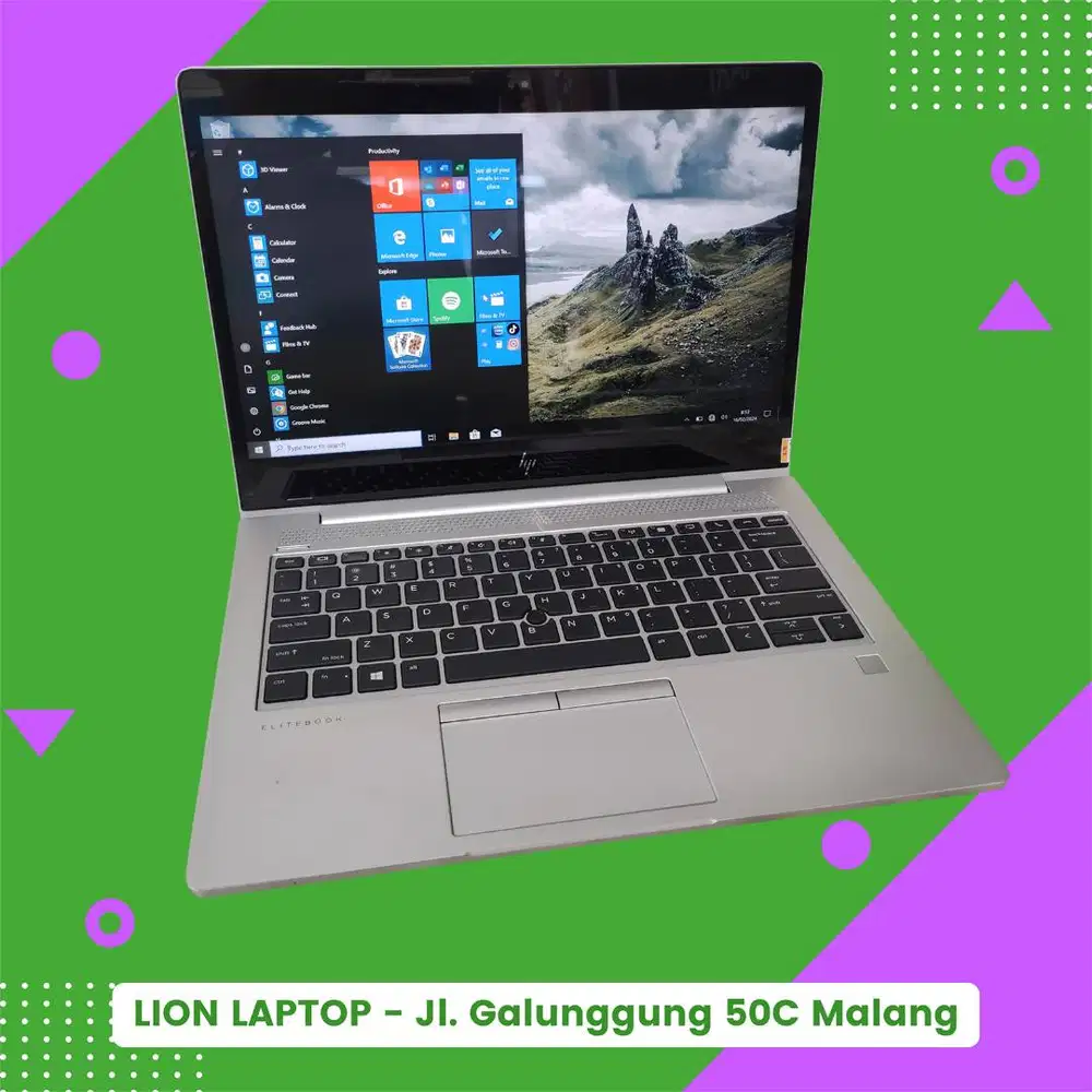 Core i7 gen 8 RAM 8GB Touchscreen Slim HP Elitebook 830 G6 [22|04]