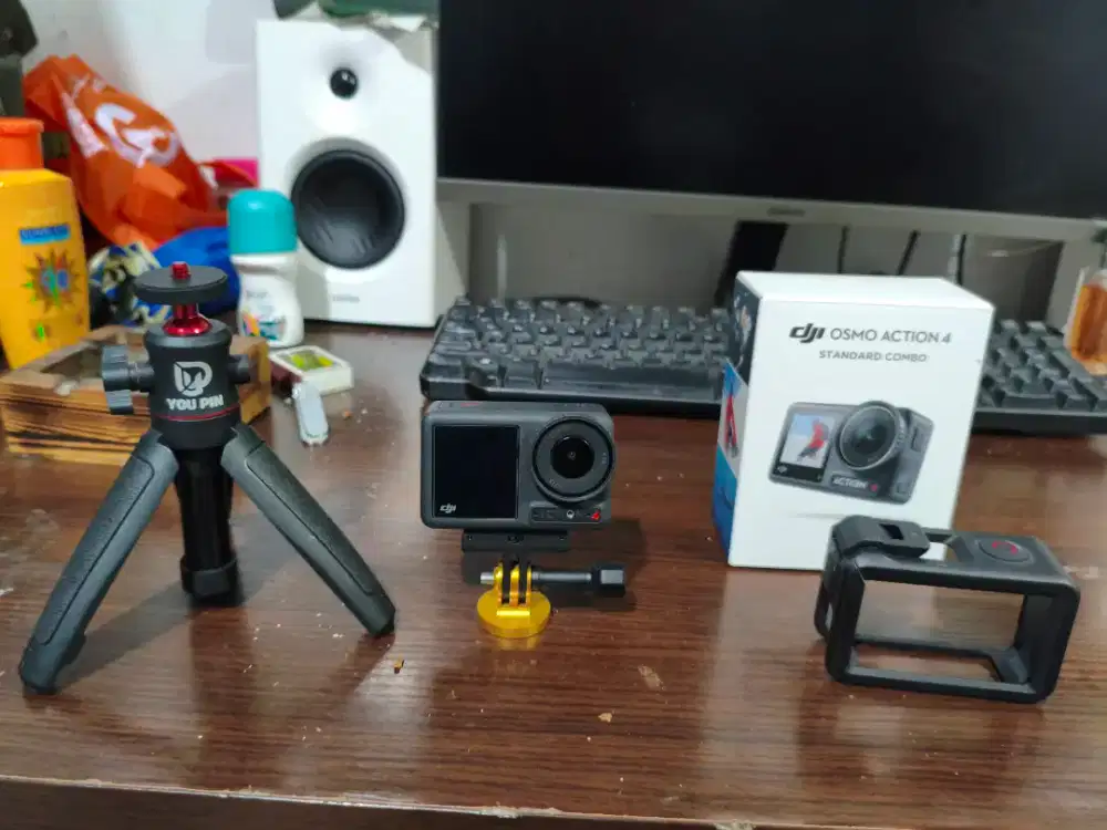 action camera dji osmo action 4 baru beli blom sempat di pakai