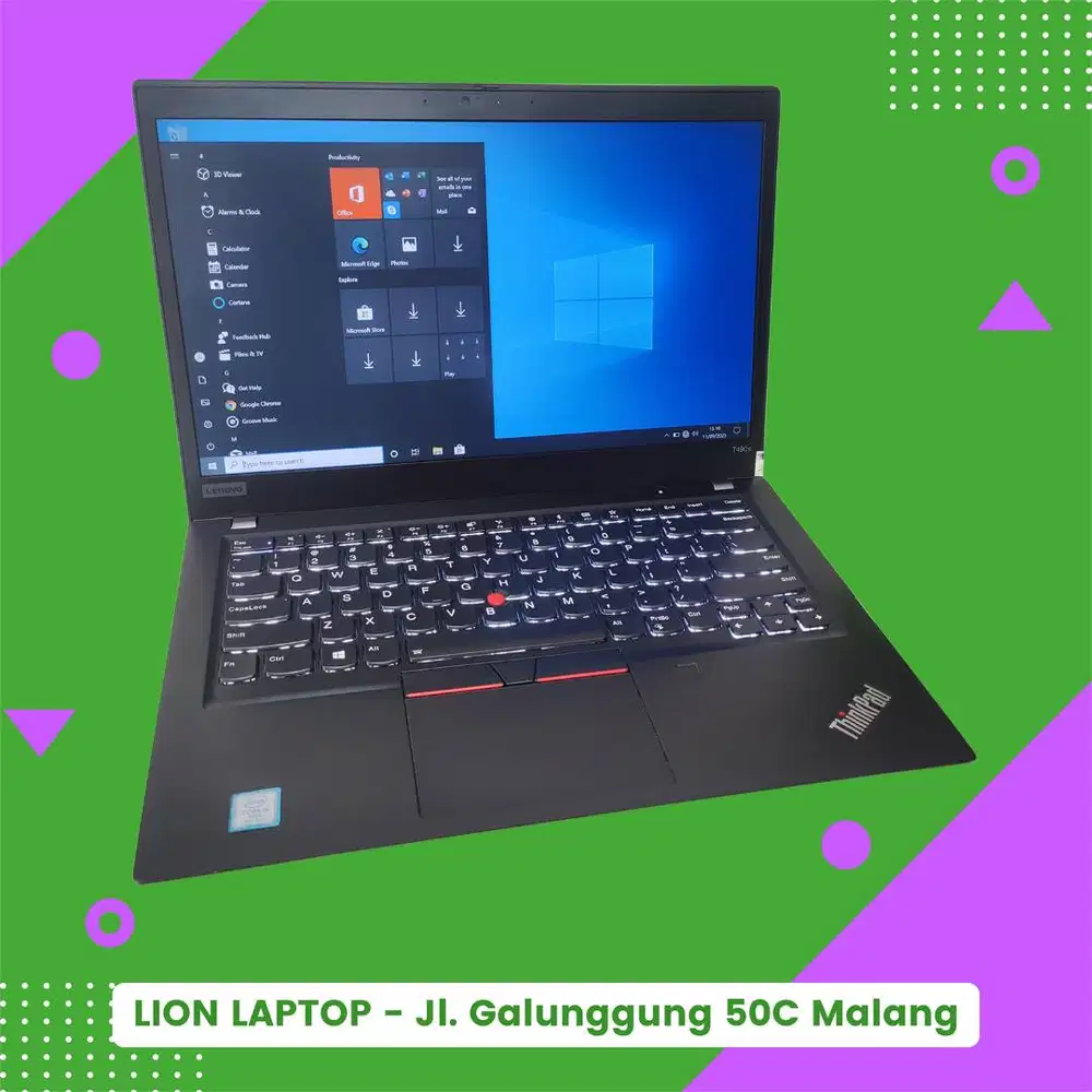 RAM 16GB SSD 512GB Core i5 Slim Lenovo Thinkpad T490s [22|04]