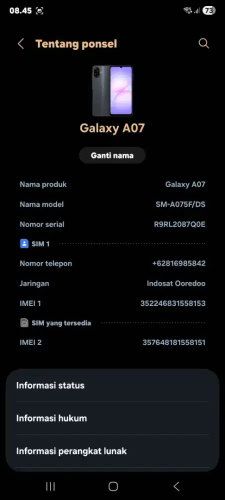 samsung a07 4/64