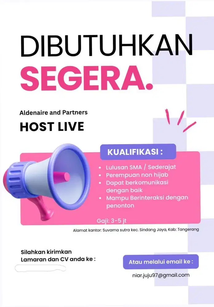 Lowongan kerja khusus perempuan