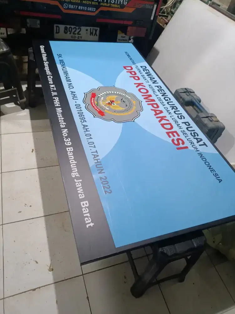 huruf timbul plat dan stenles