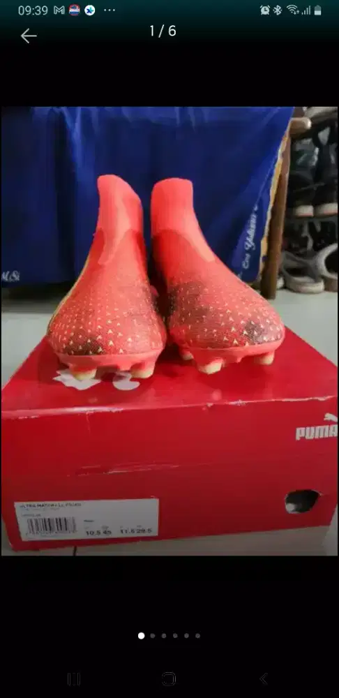 sepatu bola puma asli