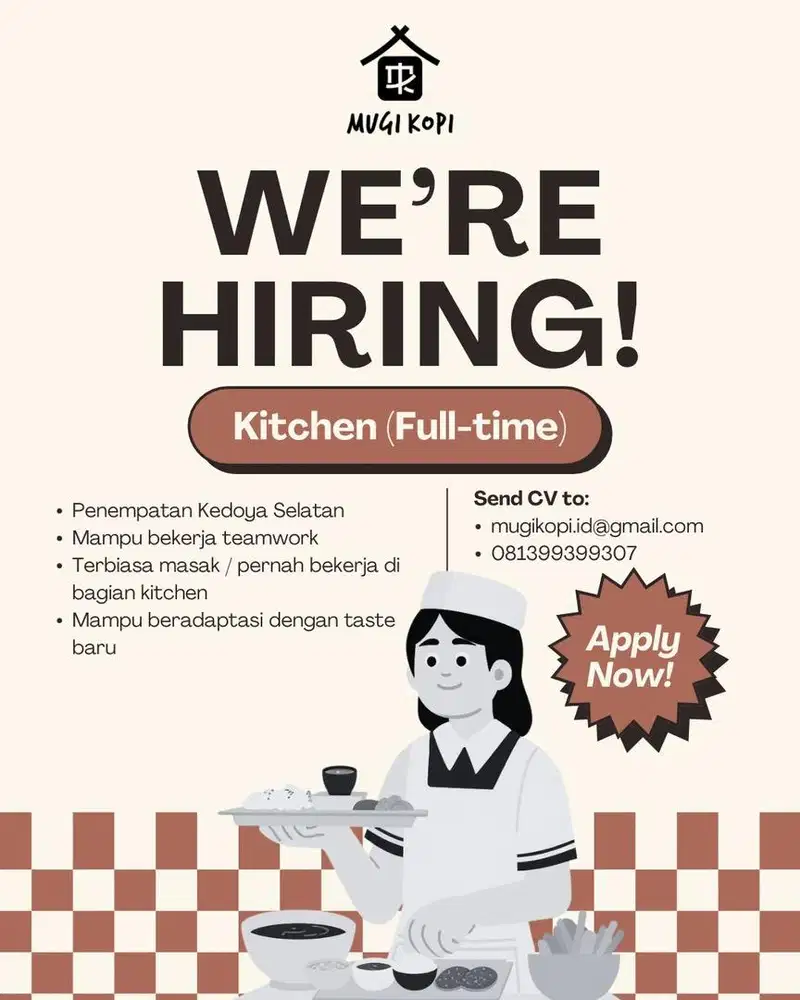 Lowongan Kitchen Staff