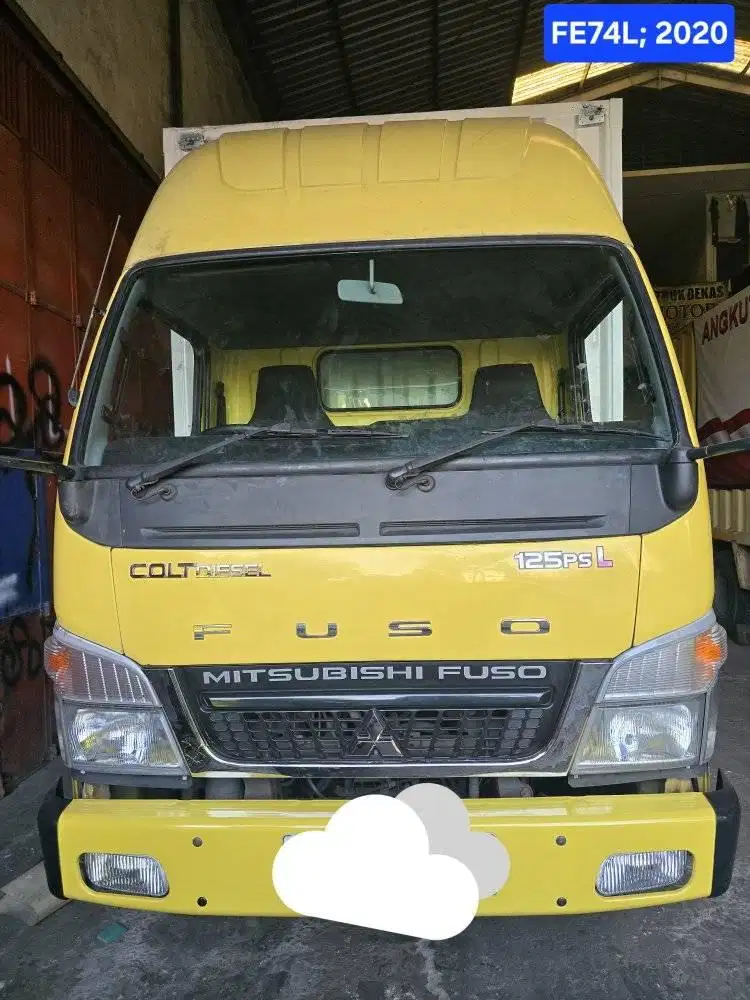 Truk Mitsubishi Canter 6roda 125PS Long Chasis Box besi tahun 2020